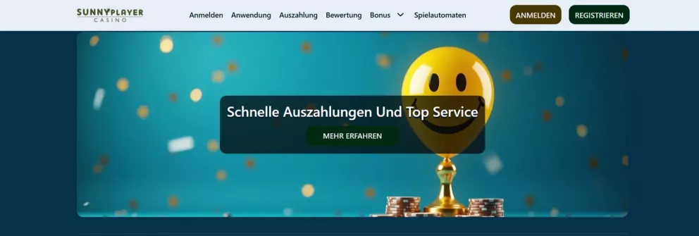 Sunnyplayer Casino 100 Euro plus 500 Freispiele Bonus